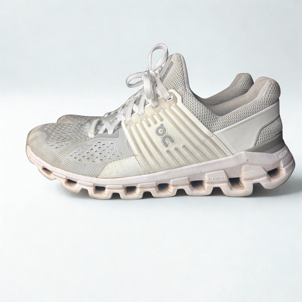 On Cloudswift Women's Glacier Gray White Athletic Running Shoes Sneakers Size 8